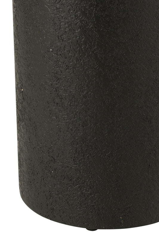Pedestal Cylinder MDF Black Large