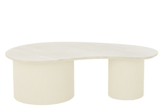 Coffee Table Marble/Mdf White