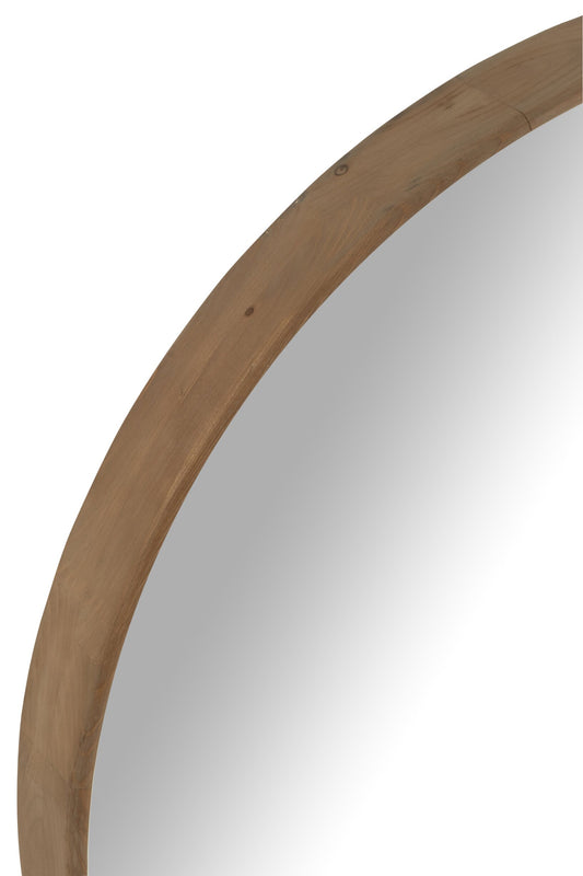 Wall Mirror Wall Mirror L Fir Wood Light Beige Large