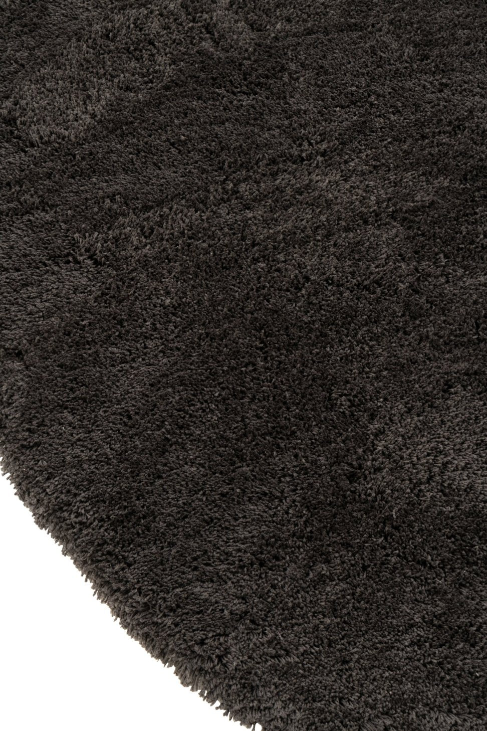 Rug Fluffy Polyester Dark Grey