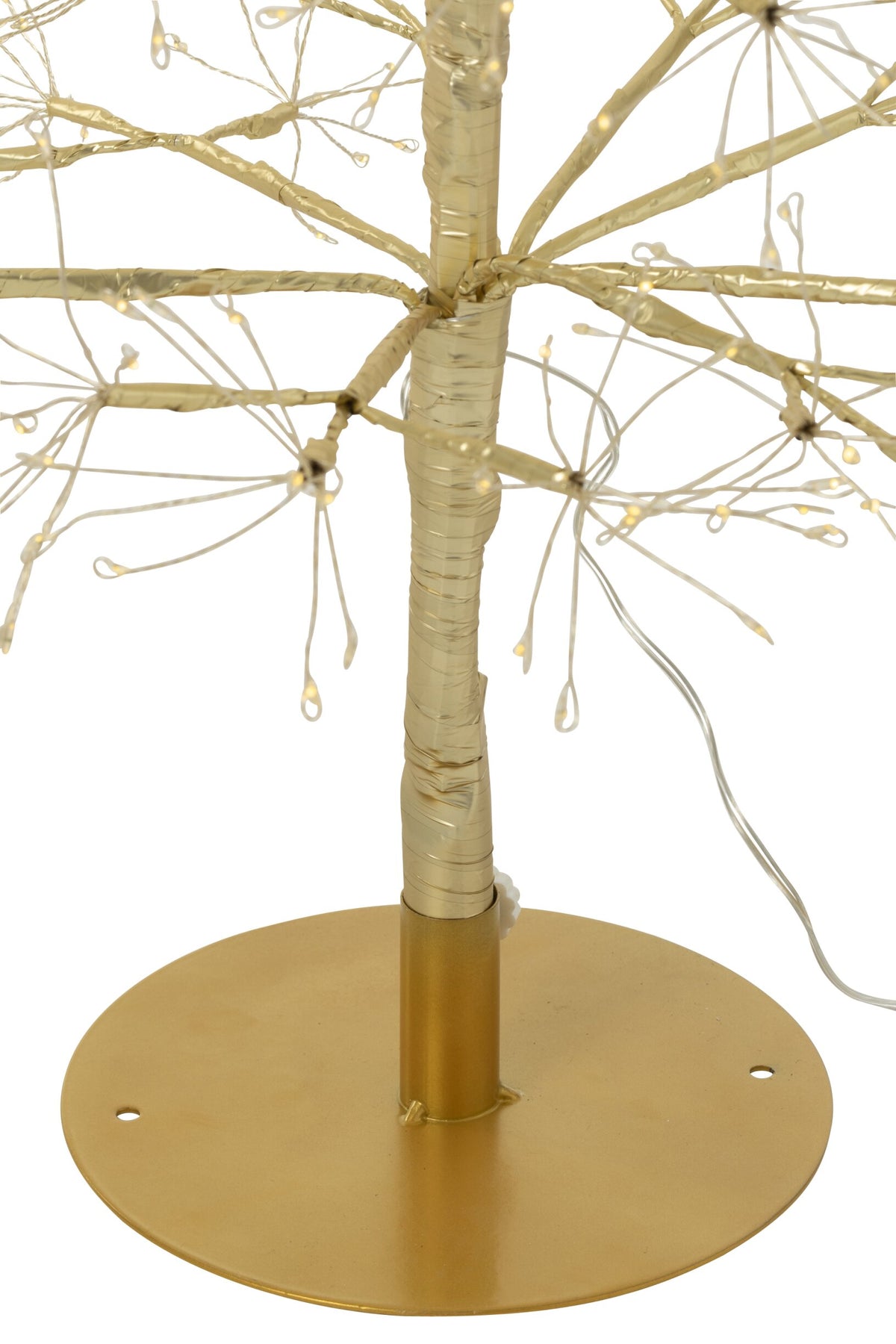 Tree LED Warm White Lights Iron Gold Colored Medium