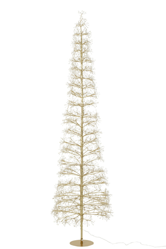 Tree LED Warm White Lights Iron Gold Colored Extra Large