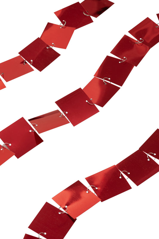 Garland Square PVC Red