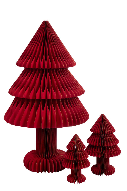 Christmas Tree Foldable Paper Christmas Red Large