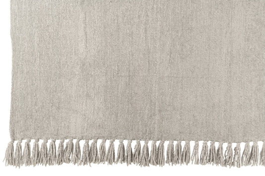 Blanket Chenille Polyester Grey