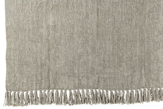 Blanket Chenille Polyester Grey-Green
