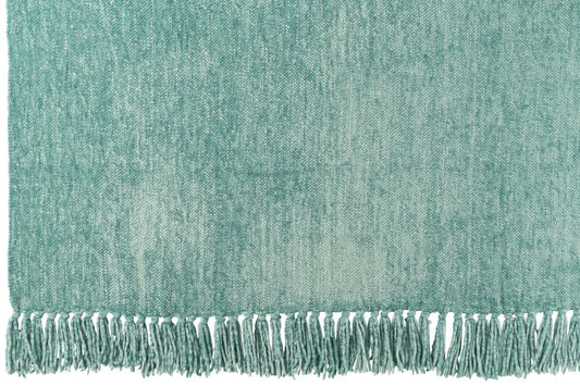 Blanket Chenille Polyester Turquoise