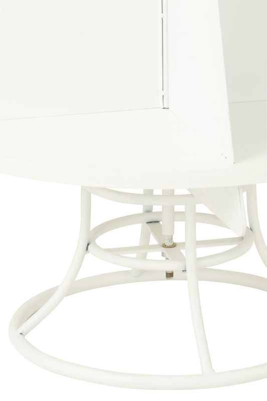 Rack X'mas Tree Metal White Small