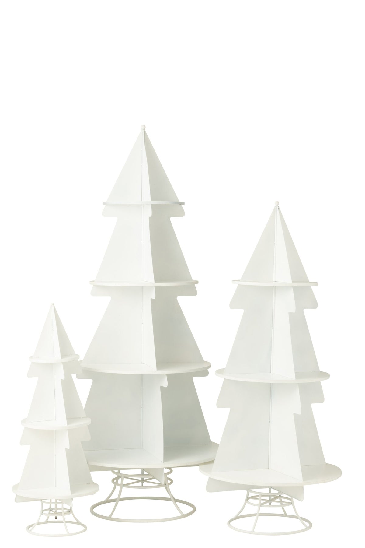 Rack X'mas Tree Metal White Large