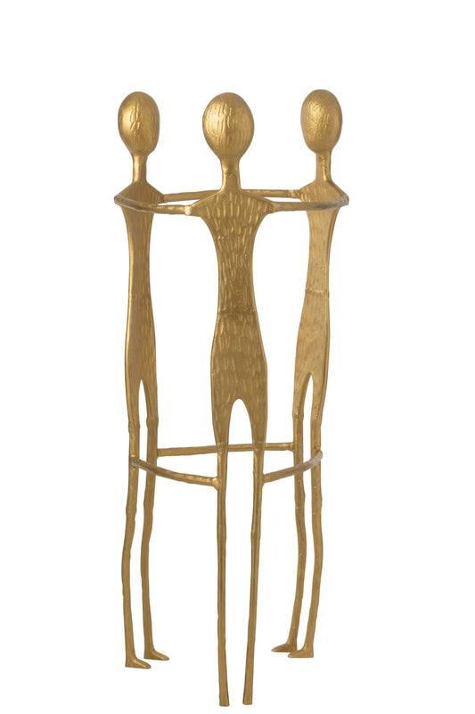 Figure 3 Men Aluminium Gold Colored