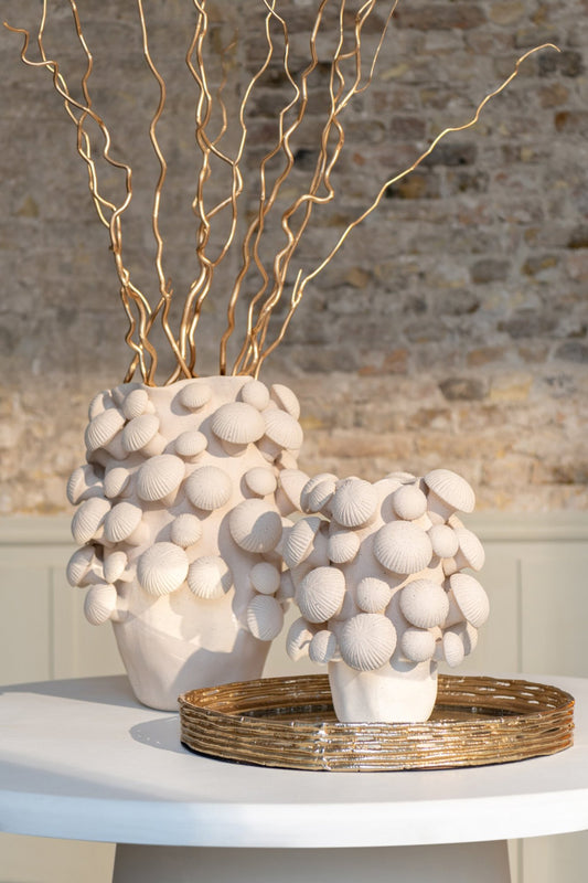 Vase Fungi Clay Beige Small