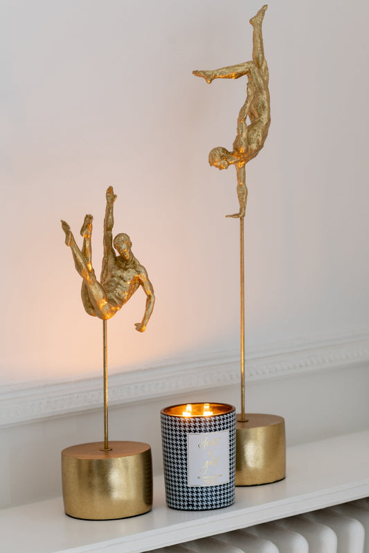 Geurkaars Heart Of Gold Was Wit/Zwart Small