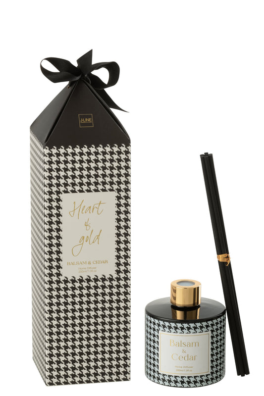 Geurverspreider Heart Of Gold Geurolie Wit/Zwart