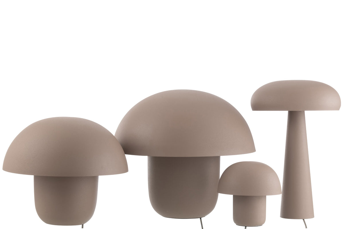 Table lamp iron taupe