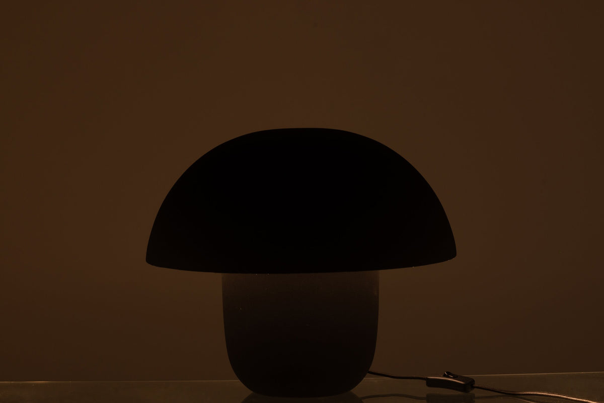Table lamp iron black medium