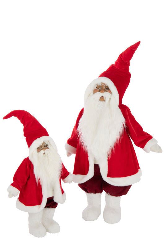 Santa Claus Glasses Polyester Red/White