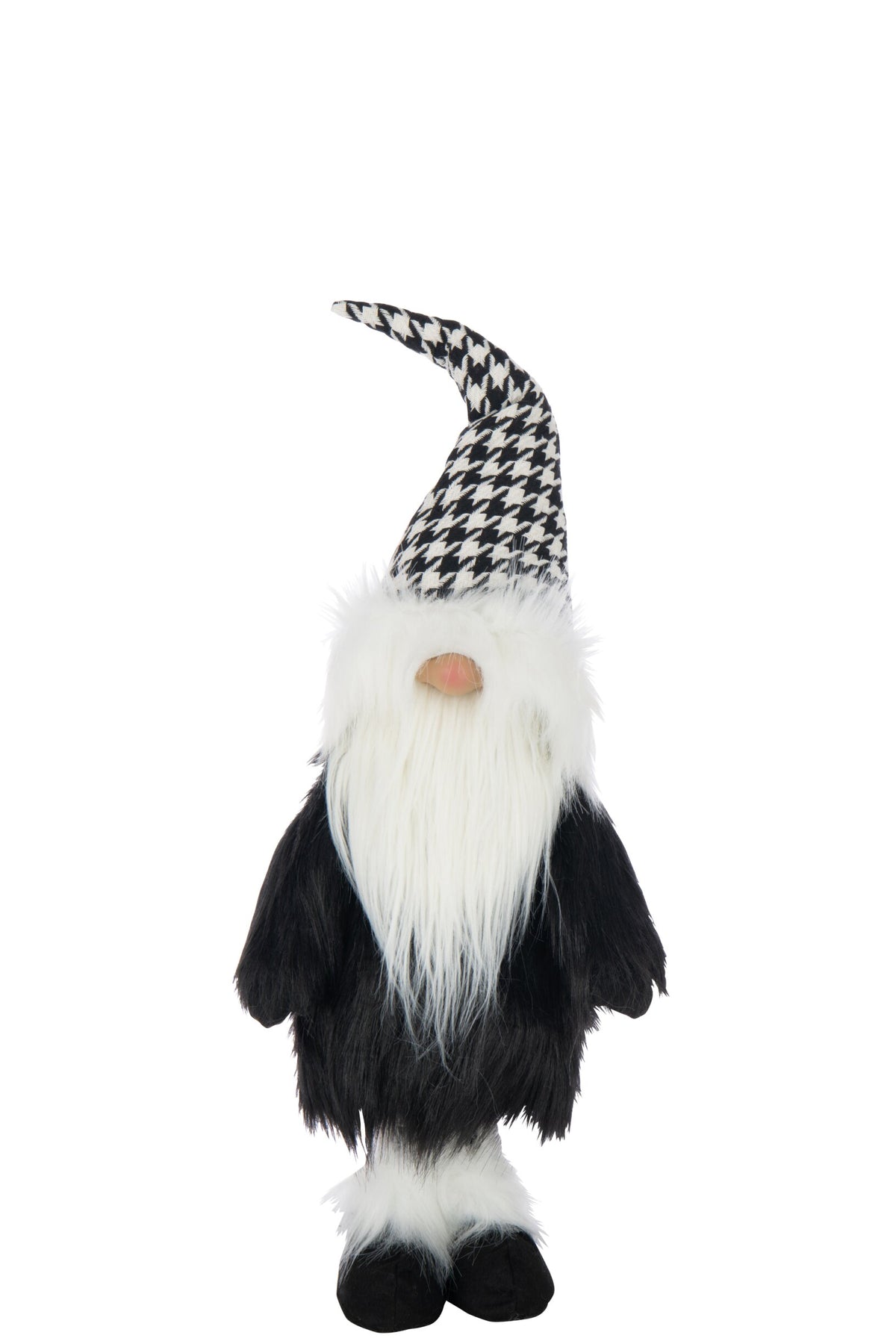 Santa Claus Pied-De-Poule Polyester Black/White