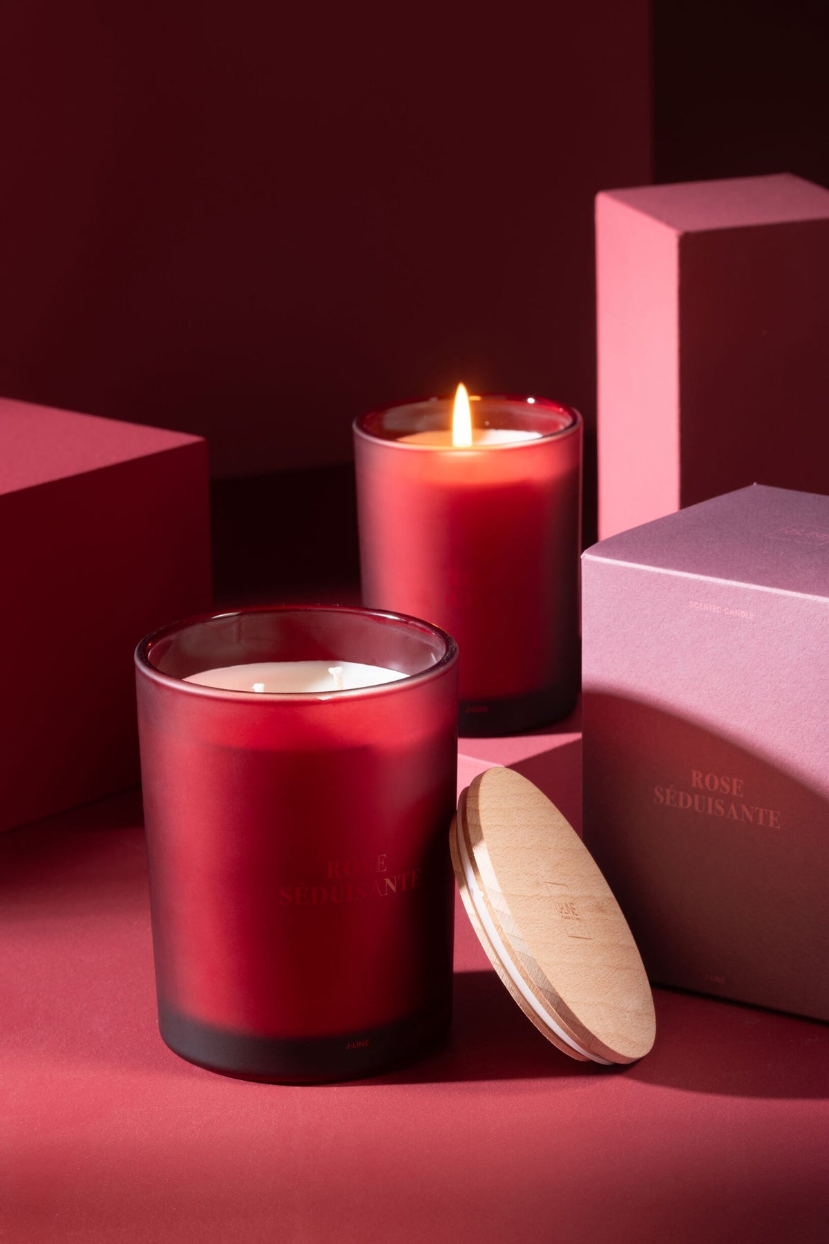 Geurkaars Accords Essentiels Rose Seduisante-38h