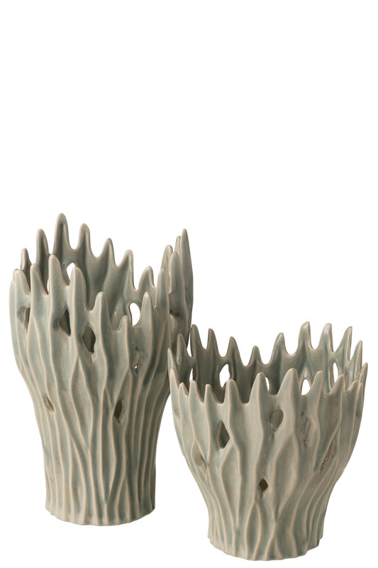 Vase Amy Porcelain Light Blue Large