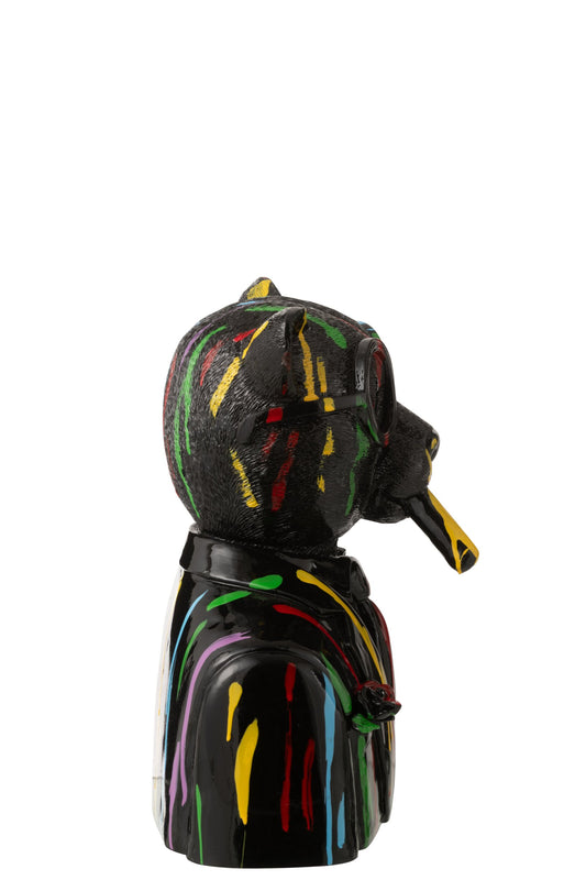 Leopard Paint Spots Resin Black/Multicolored