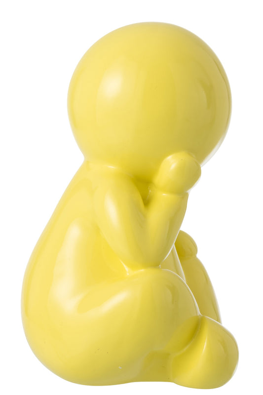Figurine Marcel Resin Yellow