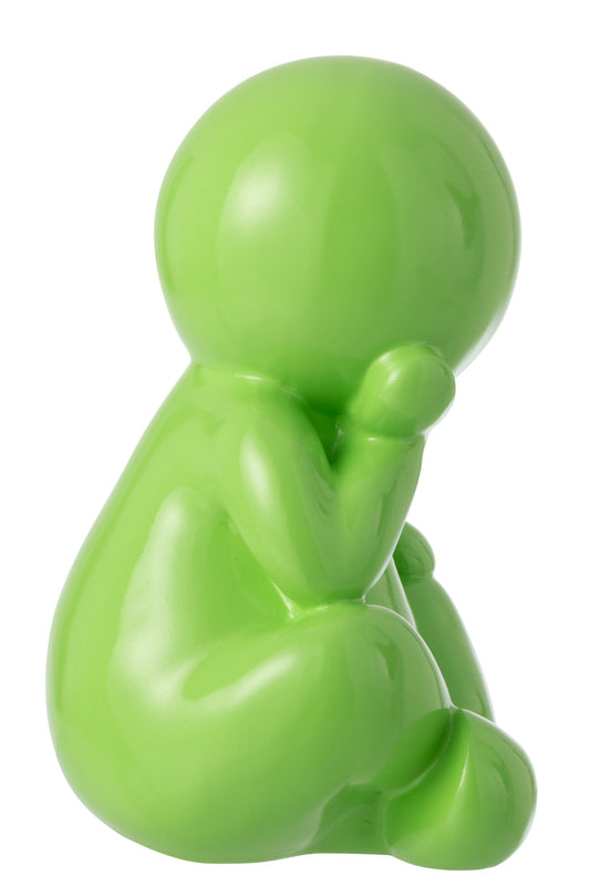 Figurine Marcel Resin Green