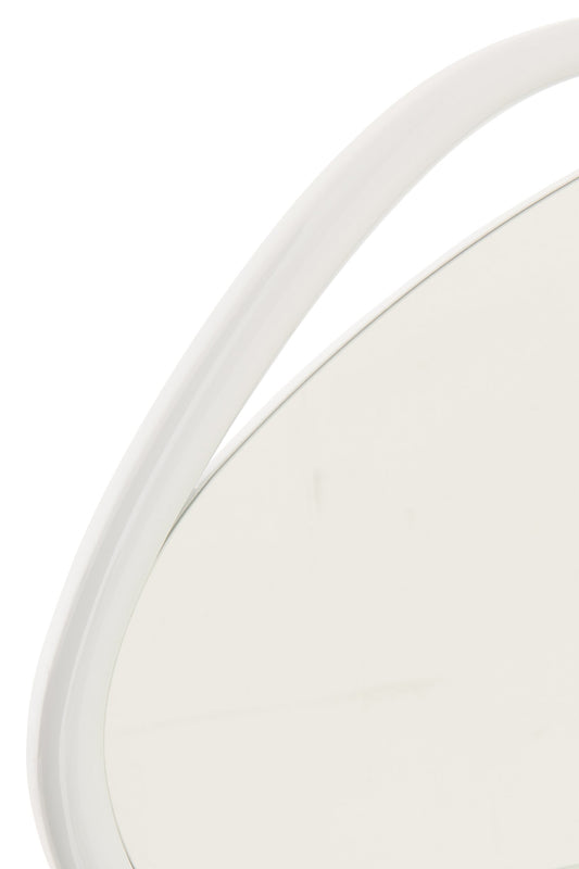 Wall Mirror Irregular Mdf/Paint White
