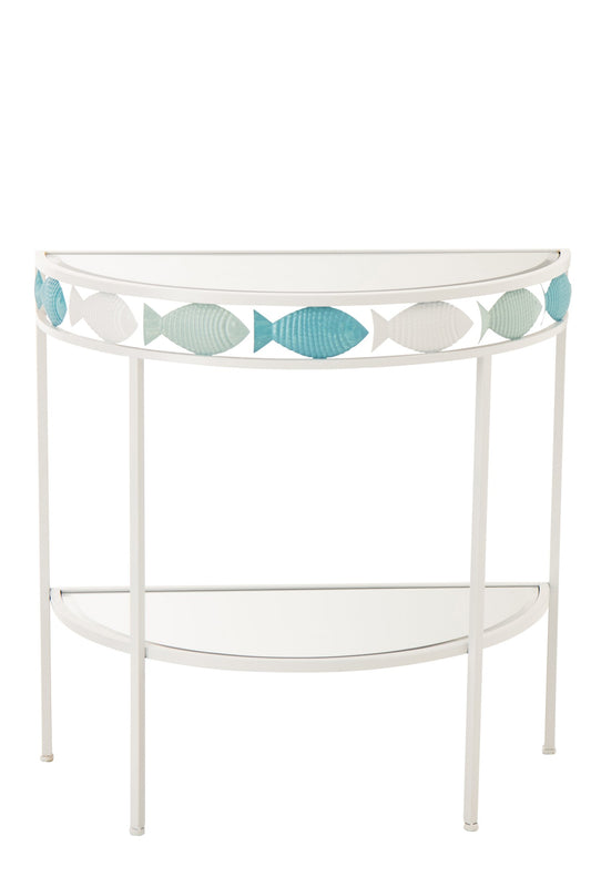 Console Fish Iron Light Blue/White