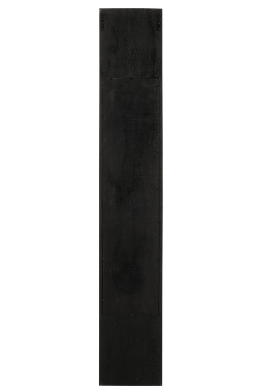 Wall Mirror Mango Wood Black Large