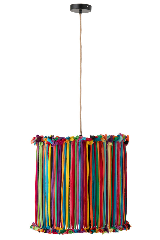 Abat-jour Chindi en fer multicolore grand