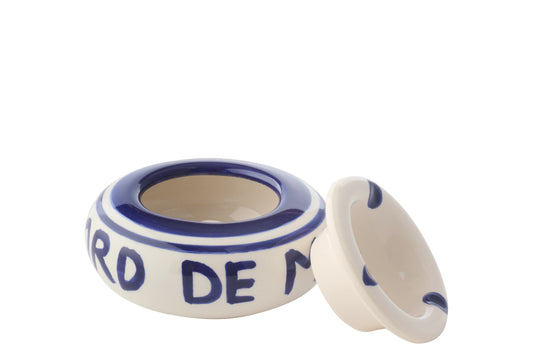 Ashtray Ceramic Dark Blue Small