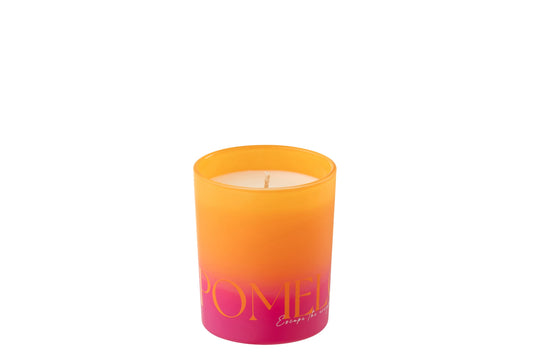 Geurkaars Oasis Was Oranje/Roze Small