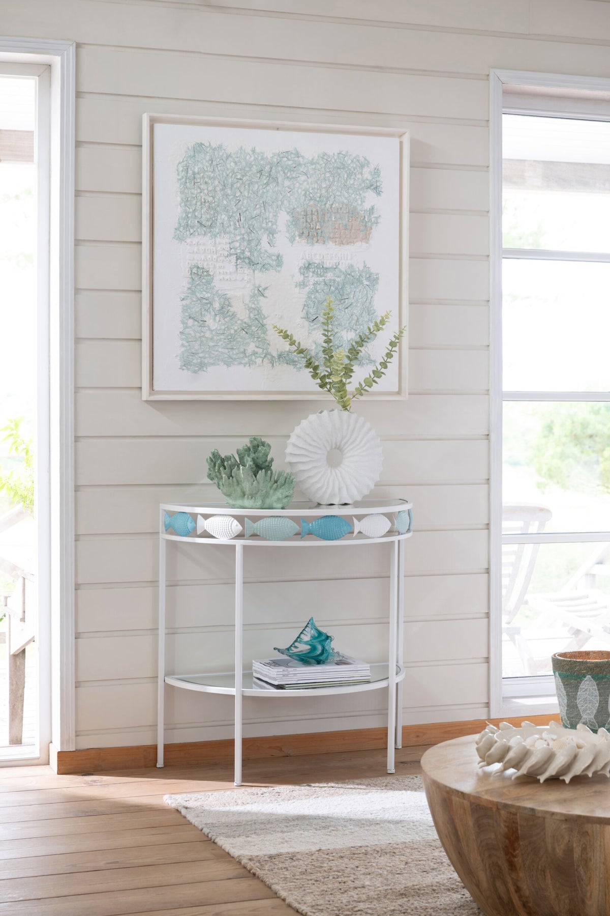Painting Plaster Pinewood White/Light Green