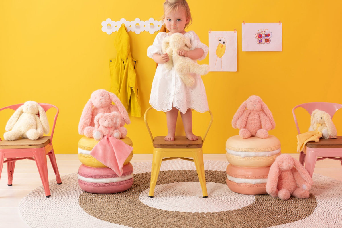 Kids Chair Evi Iron/Plywood Yellow