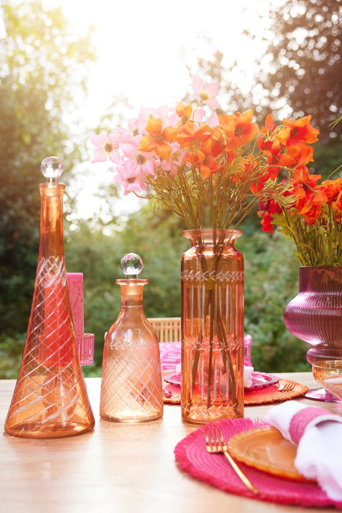 Carafe Glass Orange