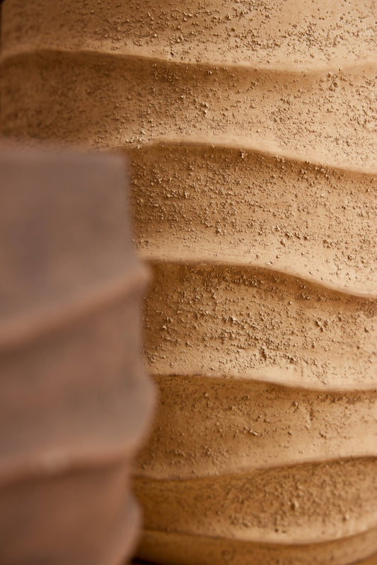 Flowerpot Waves + Outdoor Sand Beige Small