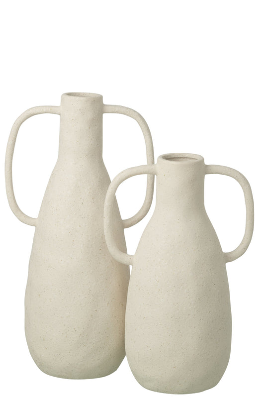 Vase Jodi Stoneware Off-White Large