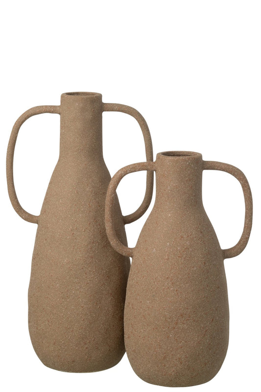 Vase Jodi Stoneware Taupe Large