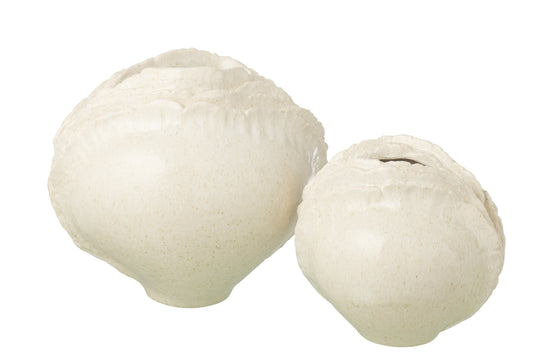 Vase Stoneware Off-White Large