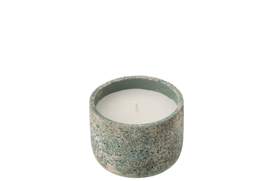 Buitenkaars 16h Rond Paraffine Turquoise Small