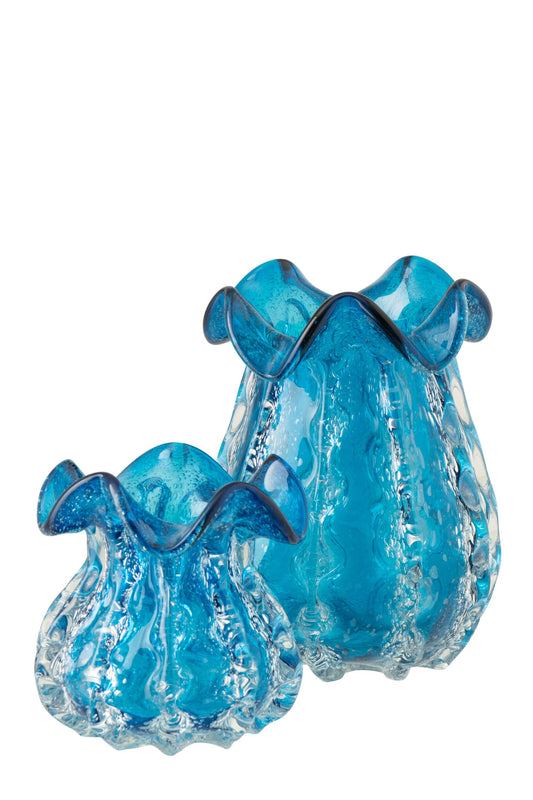 Vase Ralph Glass Blue Large