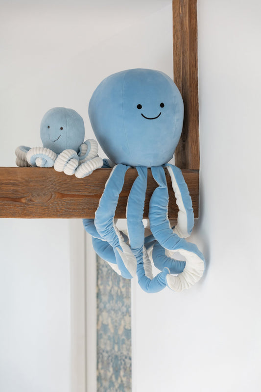 Octopus Polyester Lichtblauw/Muntgroen Assortiment Van 2