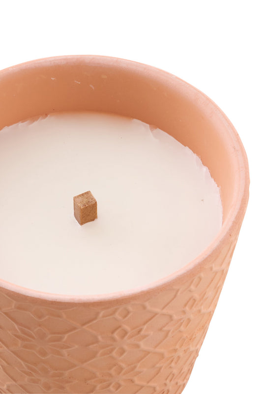 Kaars Terracotta Beige