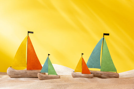 Sailboat Paulownia Wood Multi Large Assortment Of 2