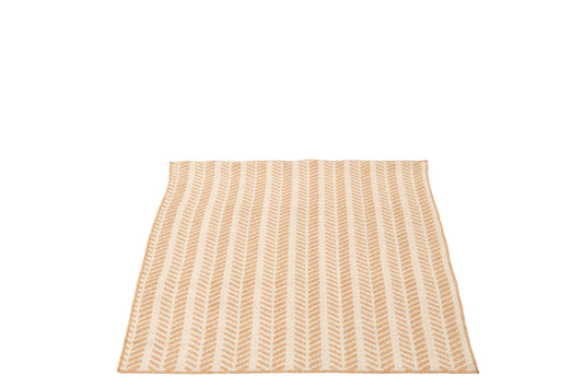 Rug Outdoor Arrows Polypropylene White/Natural
