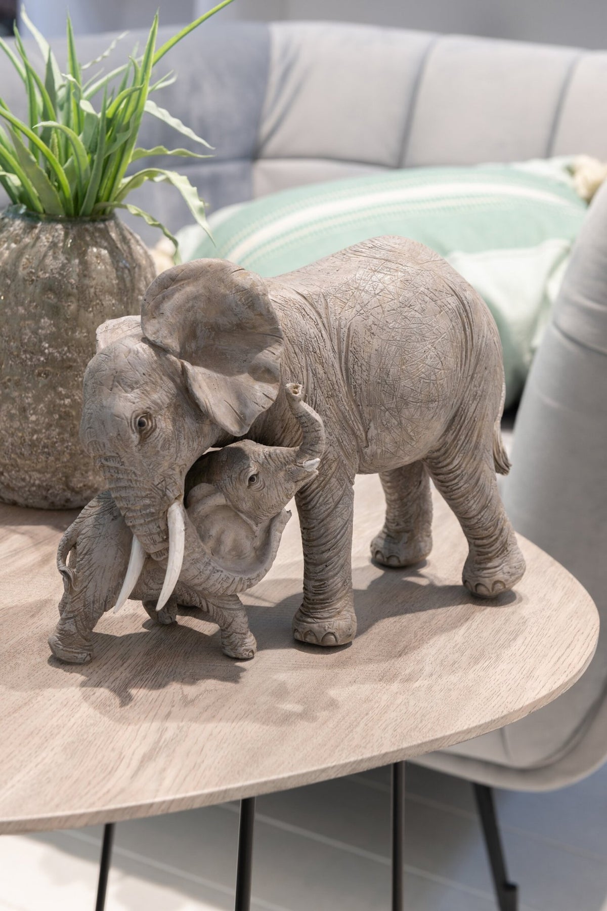 Elephant Teddybear Poly Grey