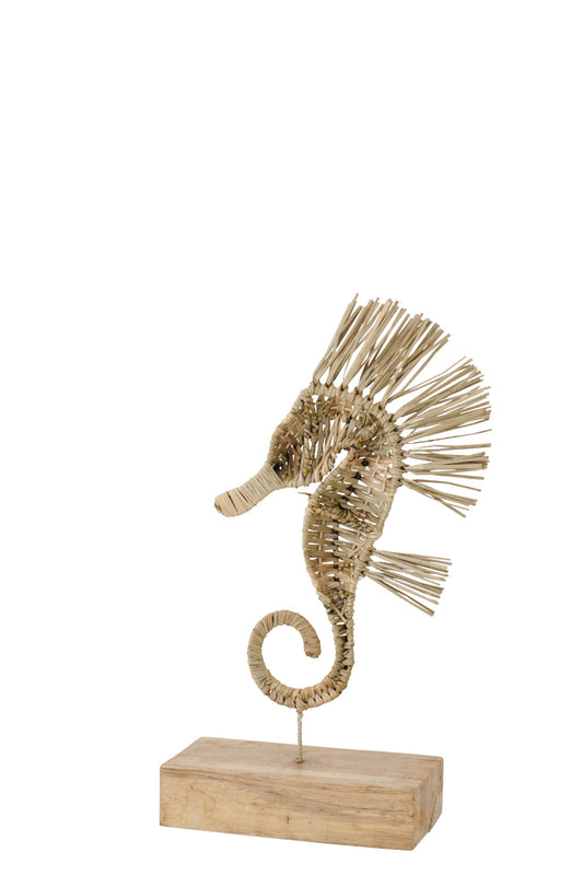 Seahorse On Foot Grass Natural Small