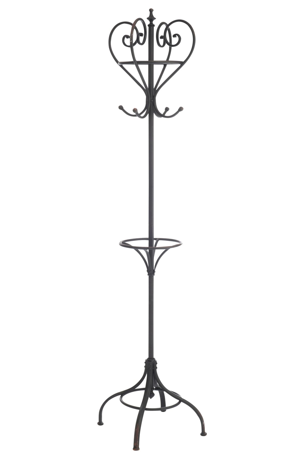 Hallstand Round Metal Black