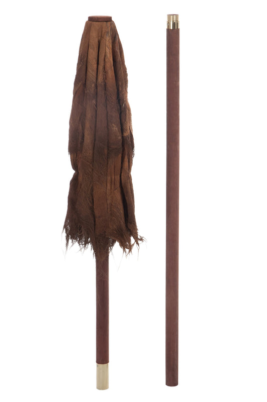 Parasol kokosblad bruin klein