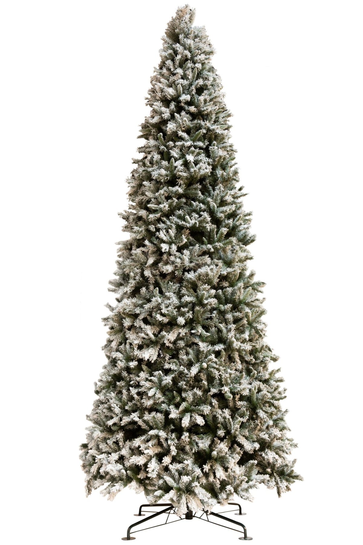 Christmas Tree Plastic Snowy Green Extra Large